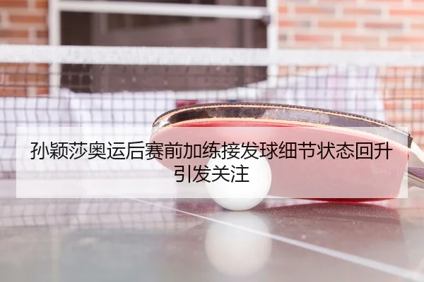 孙颖莎奥运后赛前加练接发球细节状态回升引发关注